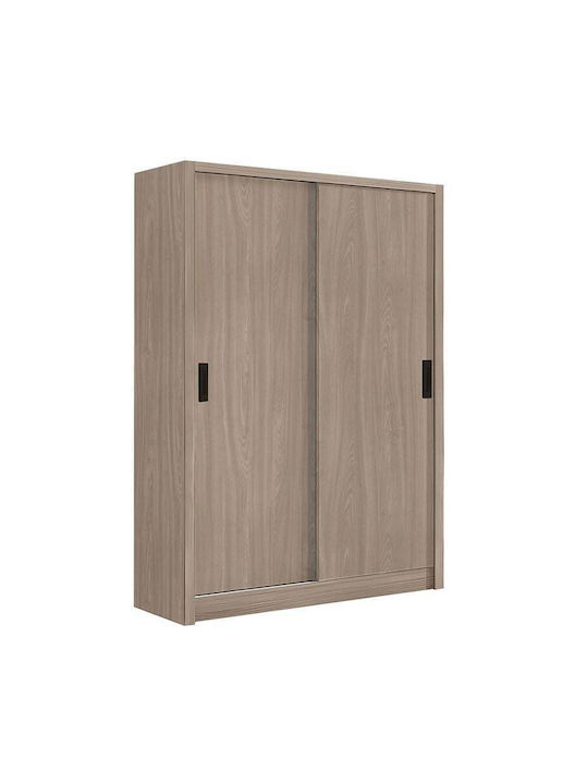 Ușă dublă Dulap de Haine Glisare Vanity Stejar Sonoma 120x60x200cm
