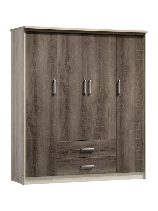 Четири врати Гардероб Olympus Castillo-Toro 159x57x183см