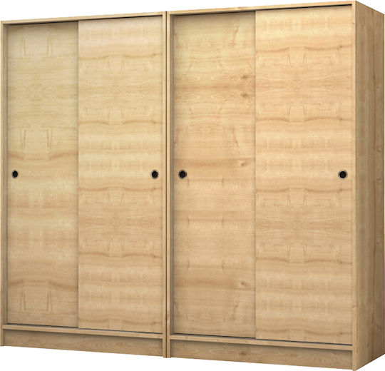 Vier Türen Schieben Regio 200x60x181cm Natural Beech