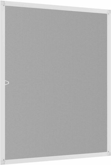 vidaXL Window Mosquito Net with Frame from Fiberglass White 140x120cm