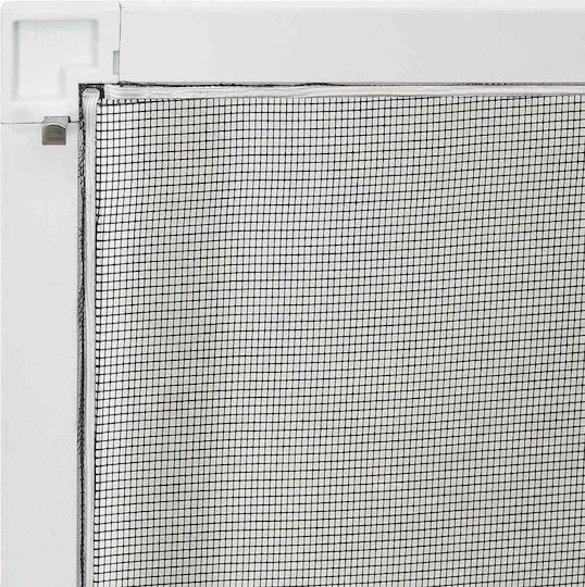 vidaXL Window Mosquito Net with Frame from Fiberglass White 140x120cm