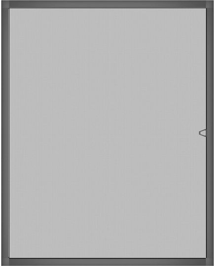 vidaXL Σίτα Παραθύρου από Fiberglass Γκρι με Πλαίσιο 140x120cm