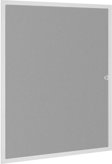 vidaXL Fixed White Window Mosquito Net Made of Fiberglass 150x130cm