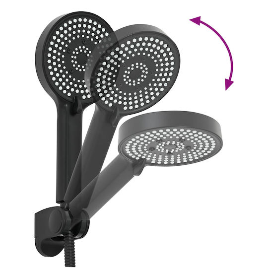 vidaXL Handheld Showerhead with Hose