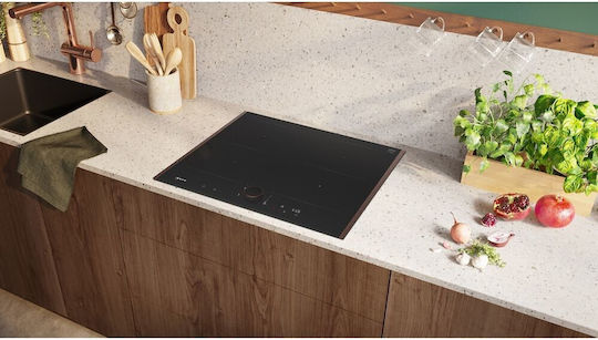 Neff Induktions-Kochfeld Mit Rahmen Autonom Mit Kapuze 61.4x52.7cm Anthrazit Grau