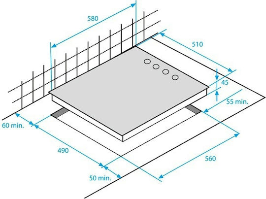 Beko Автономен 58x51εκ.