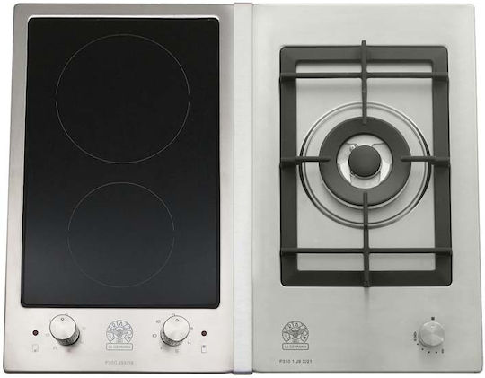 La Germania P63 1CV LAG X LPG Autonomous Liquid Gas & Electric Cooktop 61.5x51cm Silver