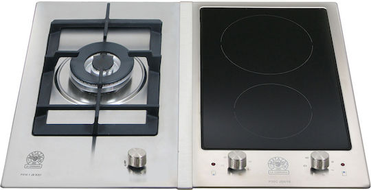 La Germania P63 1CV LAG X LPG Autonomous Liquid Gas & Electric Cooktop 61.5x51cm Silver