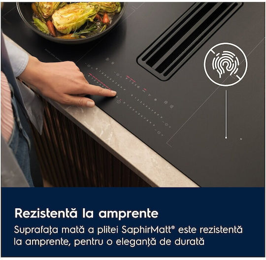 Electrolux Induktions-Kochfeld Autonom mit Kapuze & Sperrmodus 80x51cm