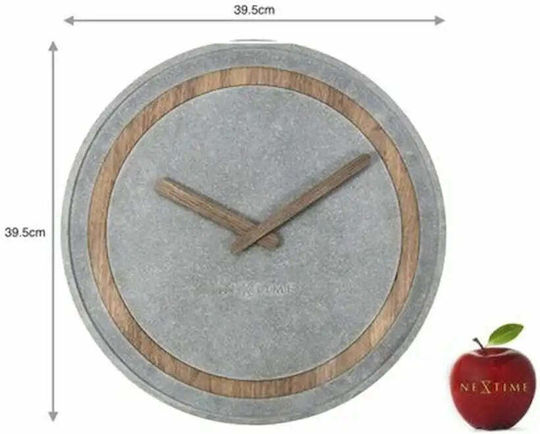 Nextime Ρολόι Τοίχου Γκρι