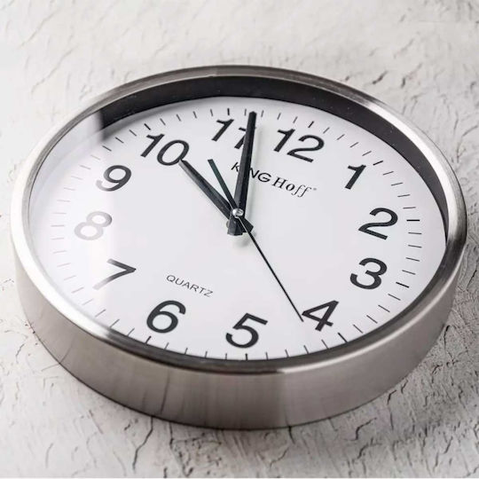 KING Hoff Wall Clock Metallic Transparent