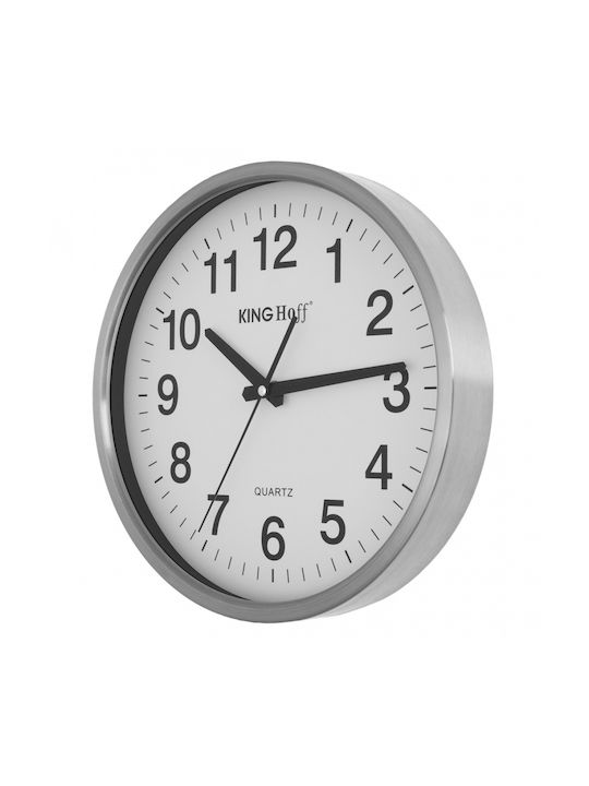 KING Hoff Wall Clock Metallic Transparent