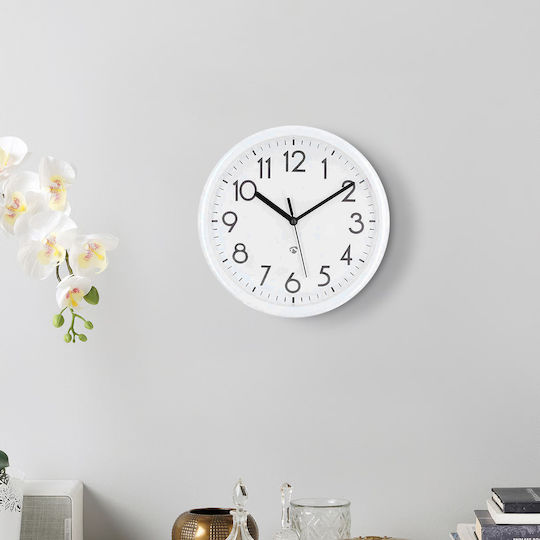 Nedis Wall Clock White