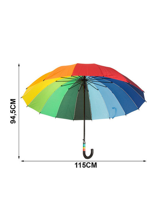 Compact Multicolour Rain Umbrella