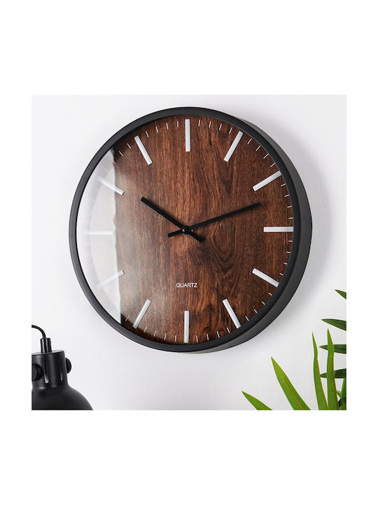 Wanduhr Hölzernes Braun Ø30cm