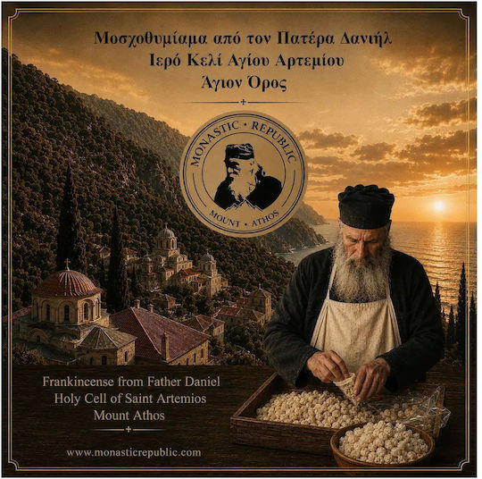 Mount Athos Incense Father Daniel I.K Saint Artemios 50 Gr