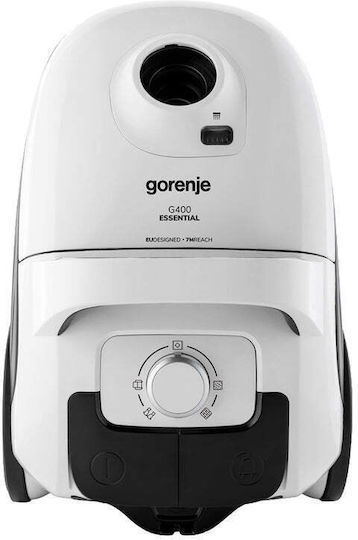 Gorenje VCE21G4EW Електрическа Прахосмукачка 2100W С Торба 3l