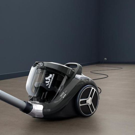 Tefal Compact Power Електрическа Прахосмукачка 900W С Контейнер 2.5l Черна