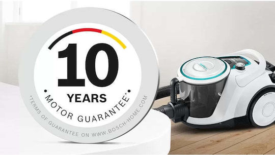 Bosch BGS41HYG1 Прахосмукачка 550W С контейнер 2.4лт Бяла