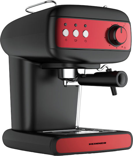 Heinner Mașină de Espresso 850W Presiune 15bar Roșie HEM-1100BKRD