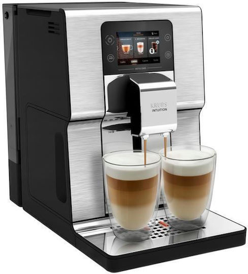 Krups Experience Automat Espressoare 1550W Presiune 15bar pentru Cappuccino cu Râșniță Gri 1386990