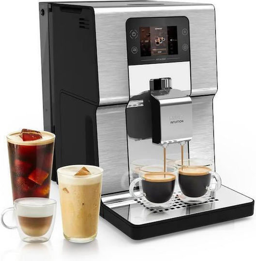 Krups Experience Automat Espressoare 1550W Presiune 15bar pentru Cappuccino cu Râșniță Gri 1386990