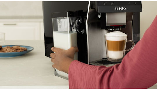 Bosch Automat de Espresso Presiune 19bar cu Wi-Fi Neagră TQE80703