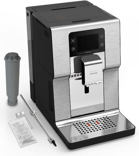 Krups Experience Automat Espressoare 1550W Presiune 15bar pentru Cappuccino cu Râșniță Gri 1386990