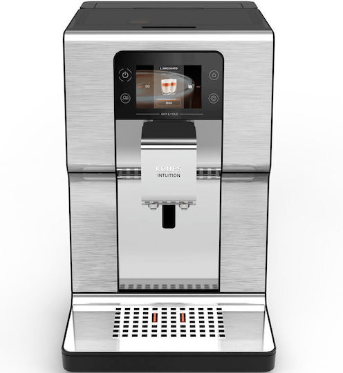 Krups Experience Automat Espressoare 1550W Presiune 15bar pentru Cappuccino cu Râșniță Gri 1386990