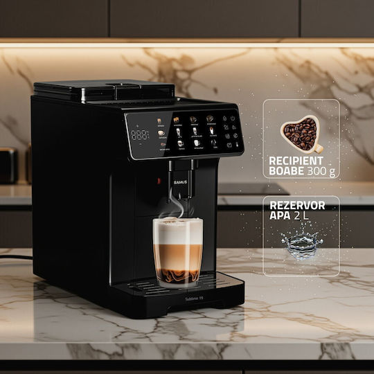 Samus Sublime 19 Automat de Espresso 1350W Presiune 20bar pentru Cappuccino Neagră