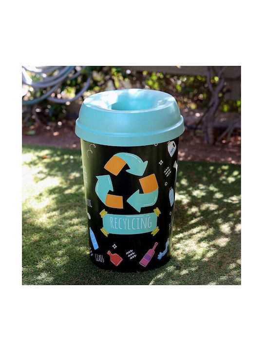 Homeplast Recycling Κάδος Ανακύκλωσης Πλαστικός γαλάζιο 50lt