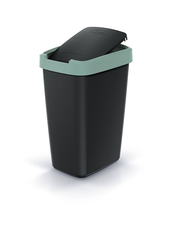 Iliadis Compacta Q Waste Bin Waste Plastic Green 12lt 1pcs