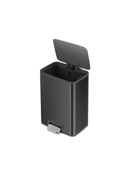 Ready Ready Mülleimer aus Inox mit Pedal Silber 13lt