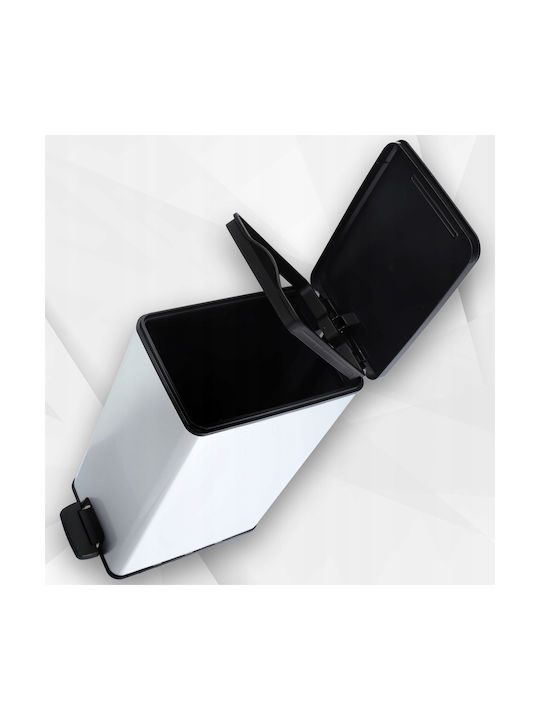Curver Bin Κάδος Απορριμμάτων Μεταλλικός Ασημί 40lt