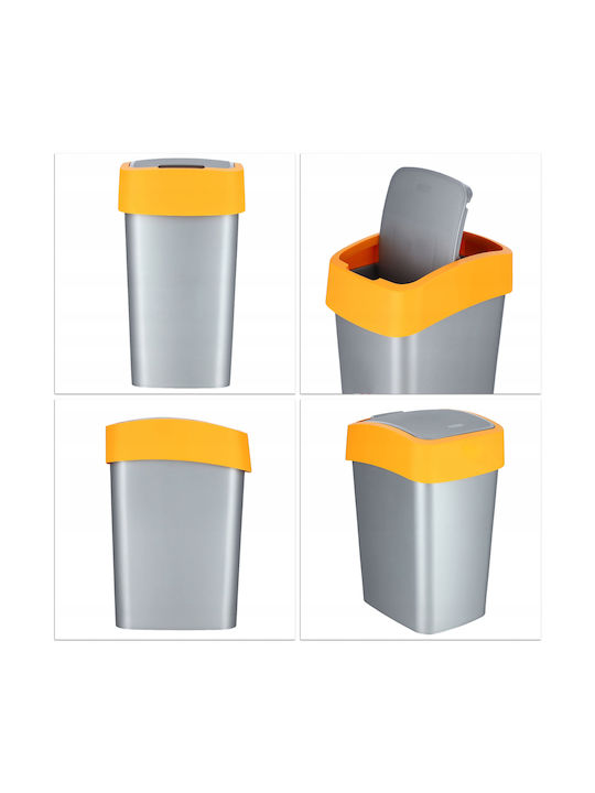 Curver Pacific Flip Waste Bin Waste Plastic Yellow 50lt 1pcs