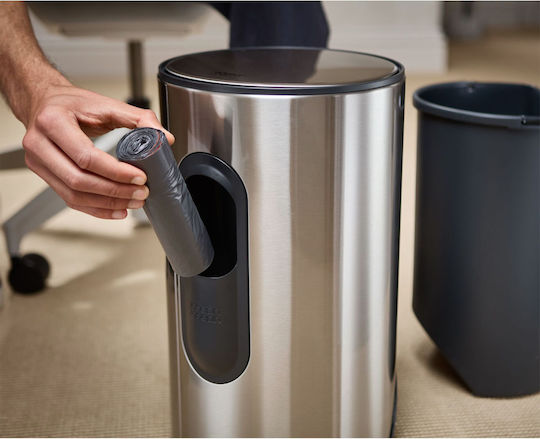 Joseph Joseph Waste Bin Stainless Steel with Pedal Gray 10lt