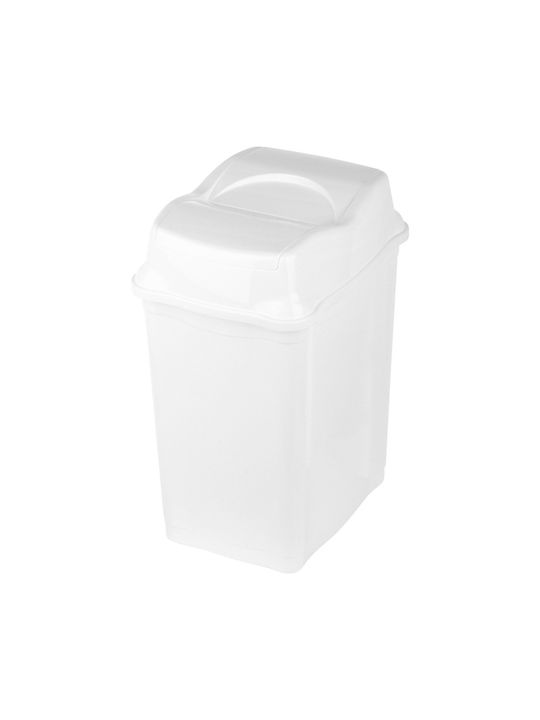 Stefanplast Coș de Gunoi Plastic Alb 28lt 1buc