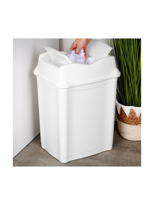 Stefanplast Coș de Gunoi Plastic Alb 28lt 1buc
