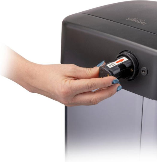 Lamart Waste Bin Stainless Steel with Photocell Silver 30lt