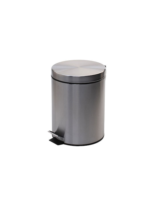 Coș De Gunoi De Baie Classic Inox Cu Închidere Silențioasă 5 L Mat Inox
