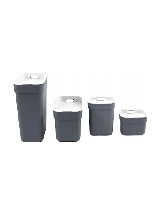 Curver Coș de Gunoi Plastic Gri 10lt 1buc