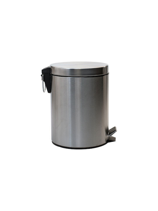 Coș De Gunoi De Baie Classic Inox Cu Închidere Silențioasă 5 L Mat Inox