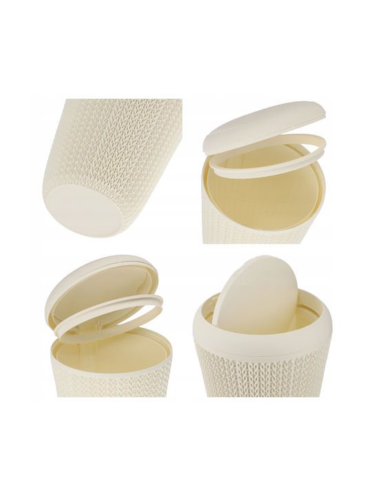Curver Coș de Gunoi Plastic Bej 6lt 1buc