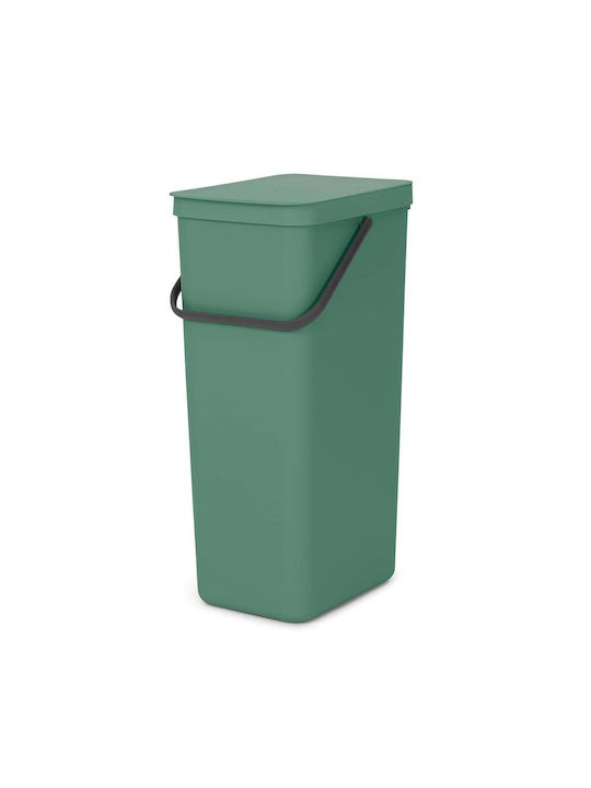 Brabantia Sort & Go Κάδος Απορριμμάτων Πλαστικός Fir Green 40lt