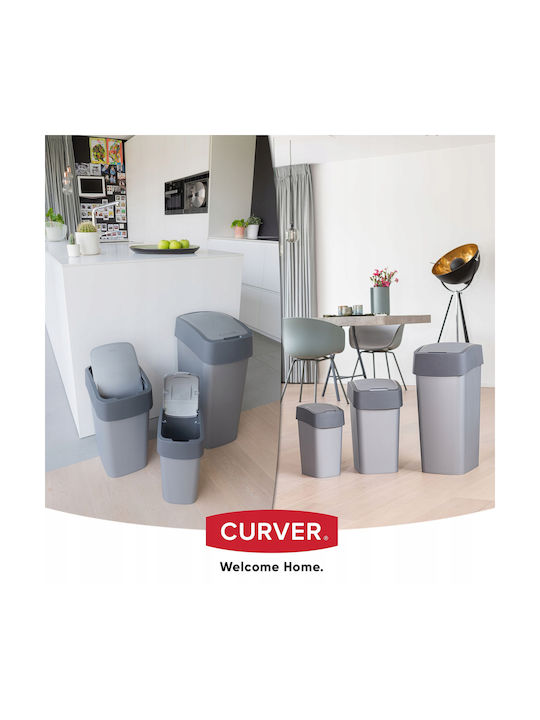 Curver Coș de Gunoi Plastic Negru 25lt 1buc