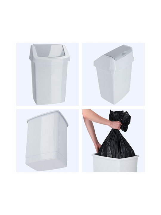 Curver Coș de Gunoi Plastic Gri 50lt 1buc