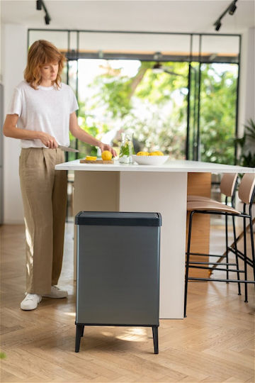Curver Verto Recycling Mülleimer Kunststoff Push Rosa 54lt