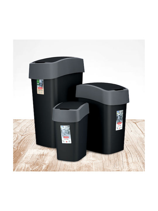 Curver Coș de Gunoi Plastic Negru 25lt 1buc