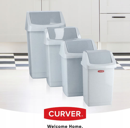 Curver Κάδος Click-It Απορριμμάτων Πλαστικός Γκρι 50lt