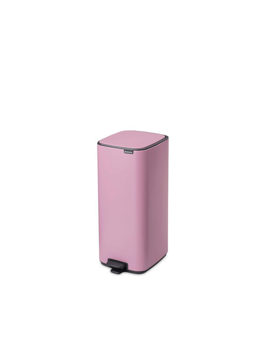 Brabantia Bo Pedal Kunststoff Mülleimer mit Pedal Rosa 30lt